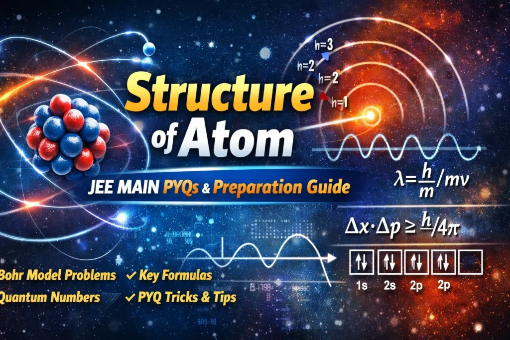 Structure of Atom JEE Main PYQ​