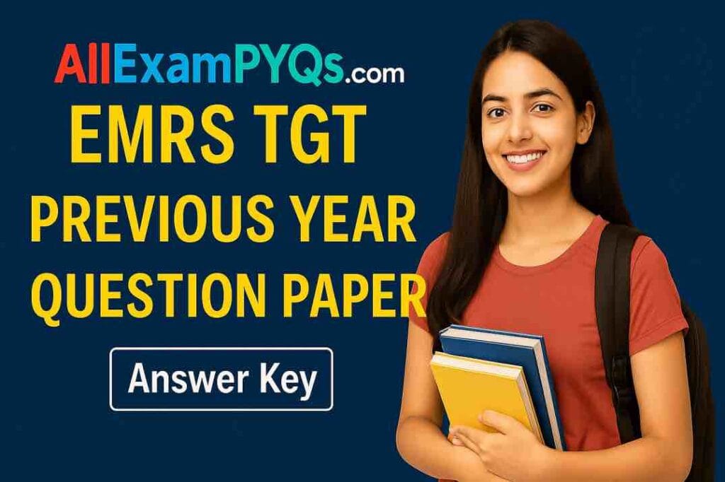 Emrs tgt previous year question paper