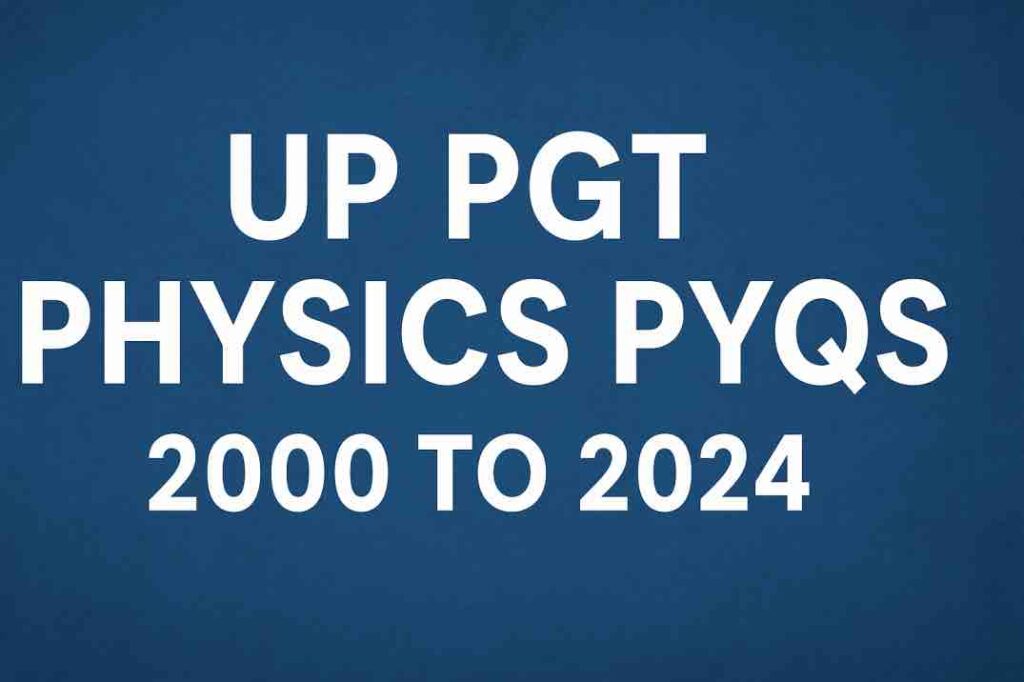 UP PGT Previous Year Papers