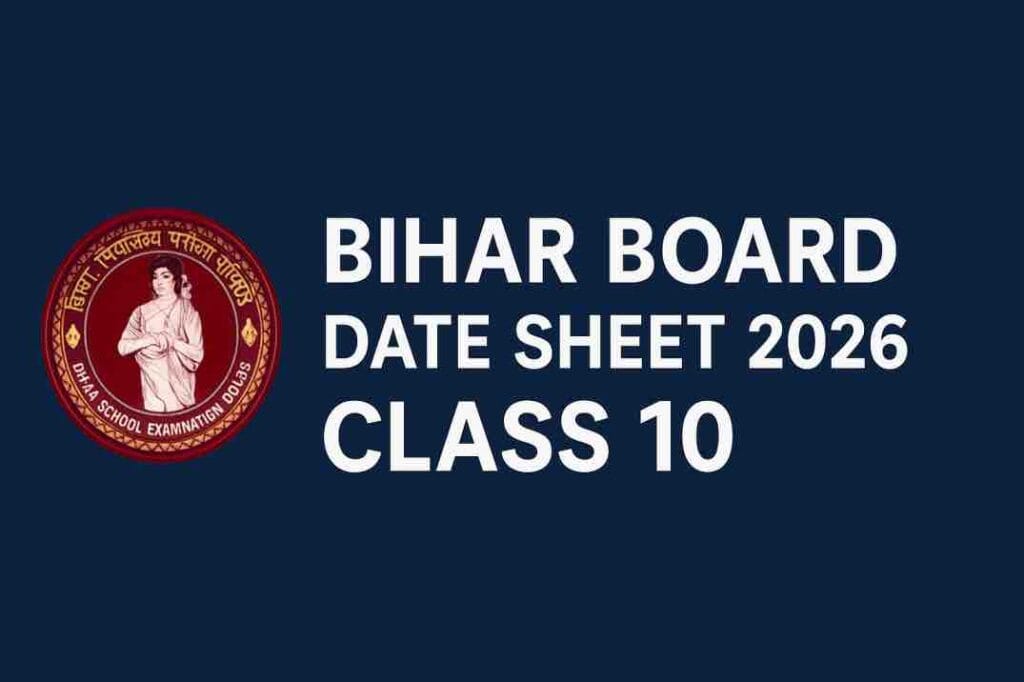 Bihar Board Date Sheet 2026 Class 10 – AllexamPyqs