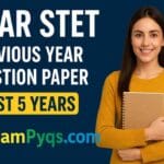 Bihar STET Previous Year Question Paper Pdf Download 