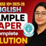 Class 10 English Sample Paper 2025-26