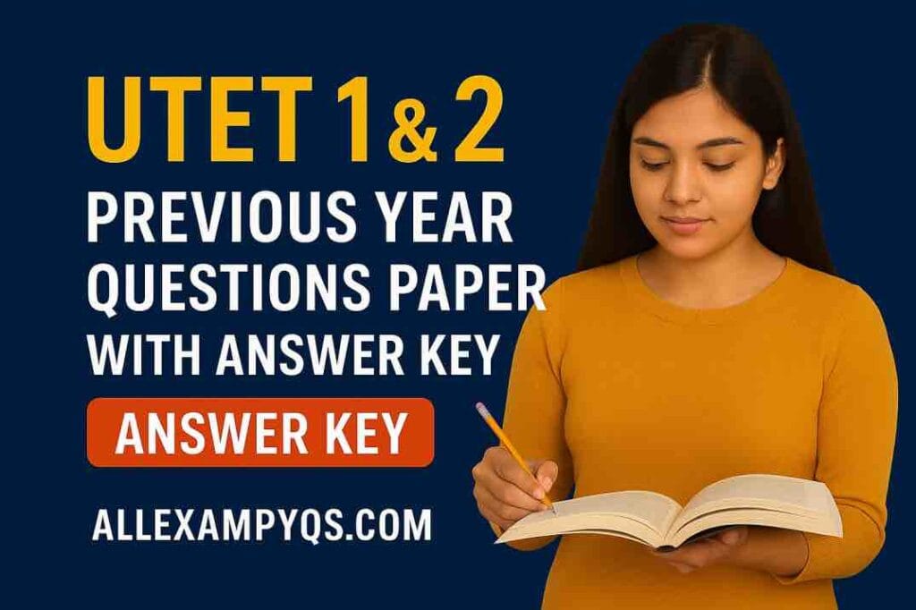 Utet previous year paper