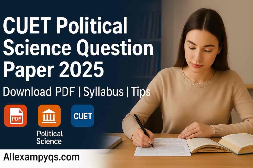 CUET Political Science Question Paper
