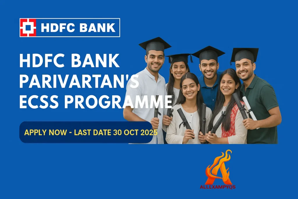 HDFC Bank Parivartan ECSS Programme