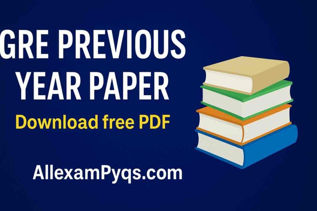 GRE Previous Year Paper