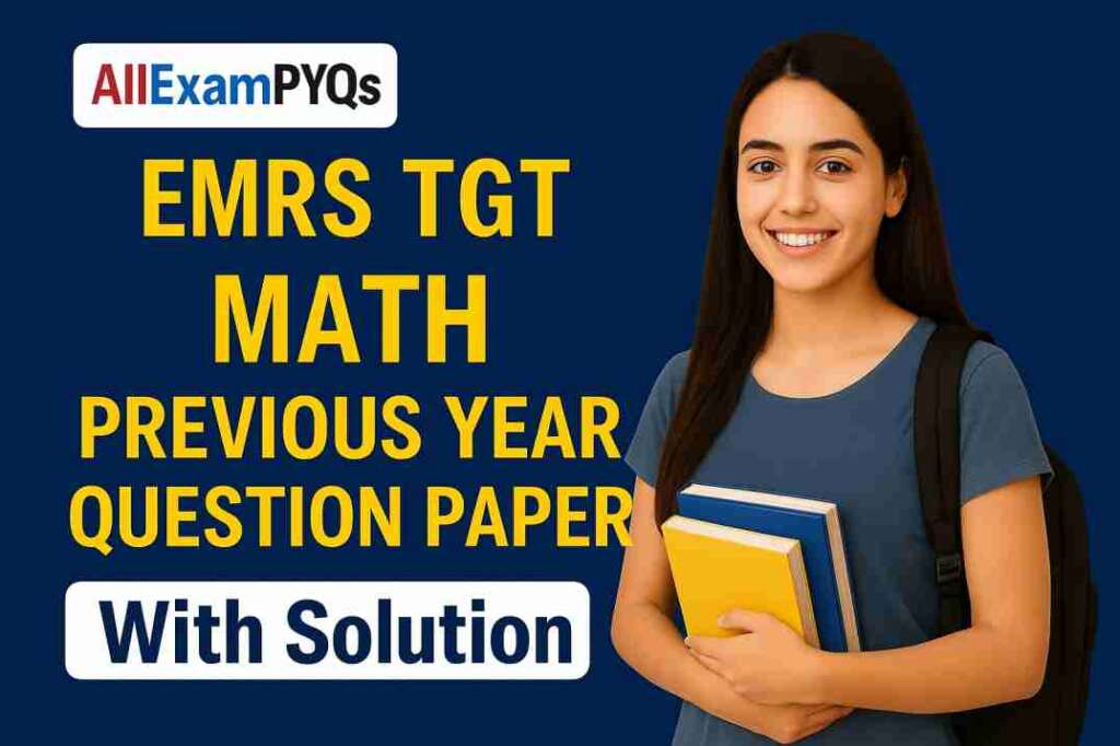 EMRS TGT Math Previous Year Paper