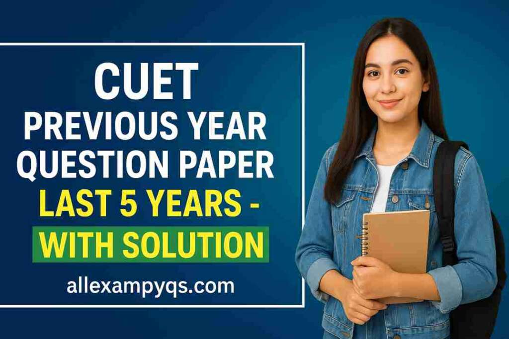 CUET Previous Year Question Paper