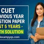 CUET Previous Year Question Paper