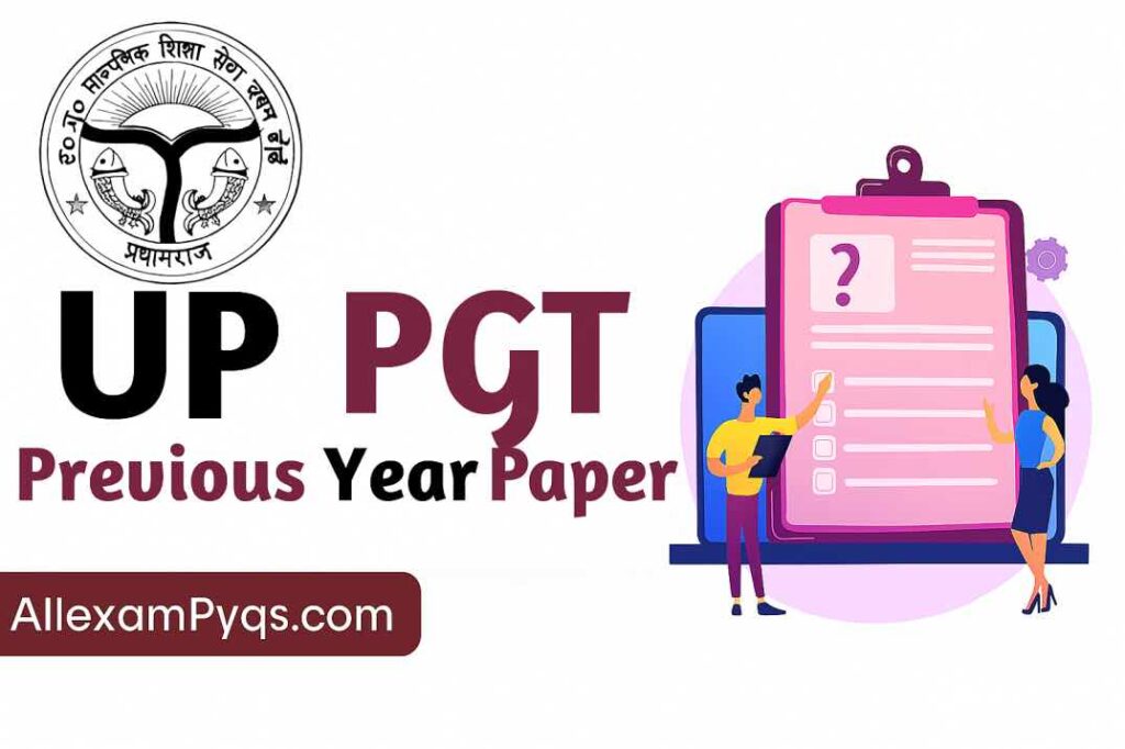 UP PGT Previous Year Paper