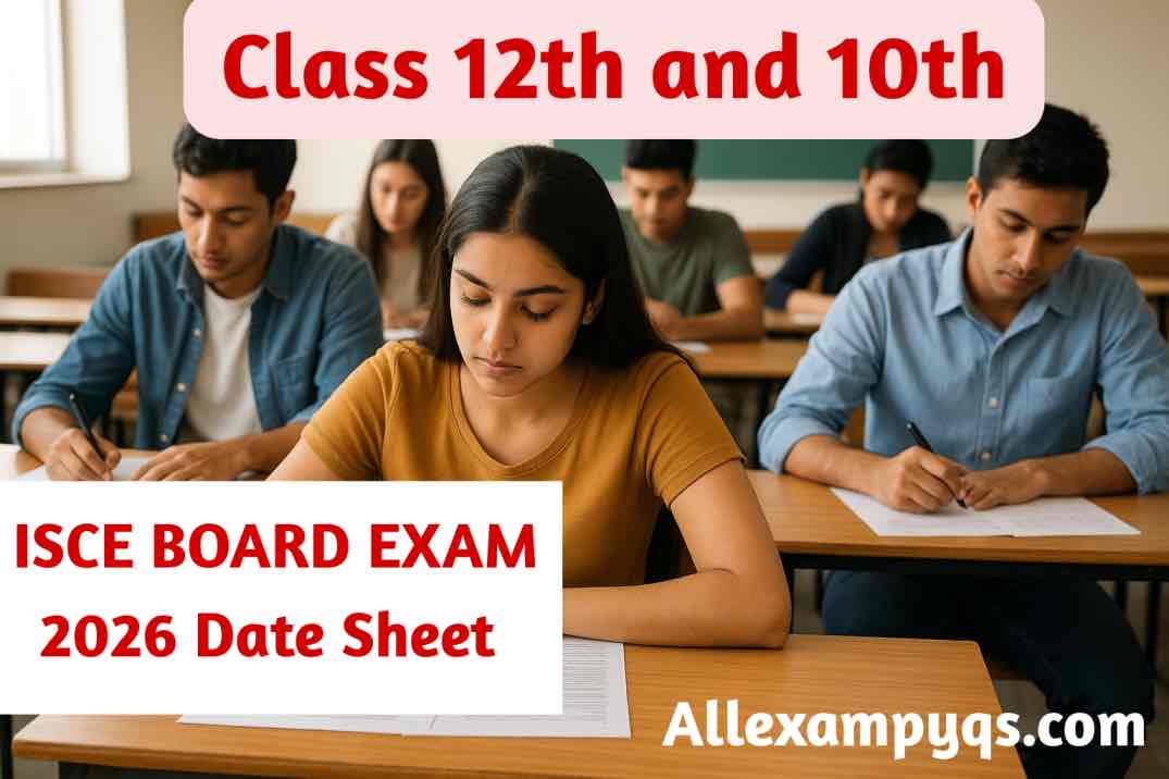 ICSE BOARD Exam date sheet 2026