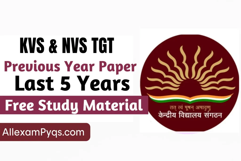 KVS TGT Previous Year Paper