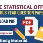 RPSC Statistical Officer Previous Year Question Paper