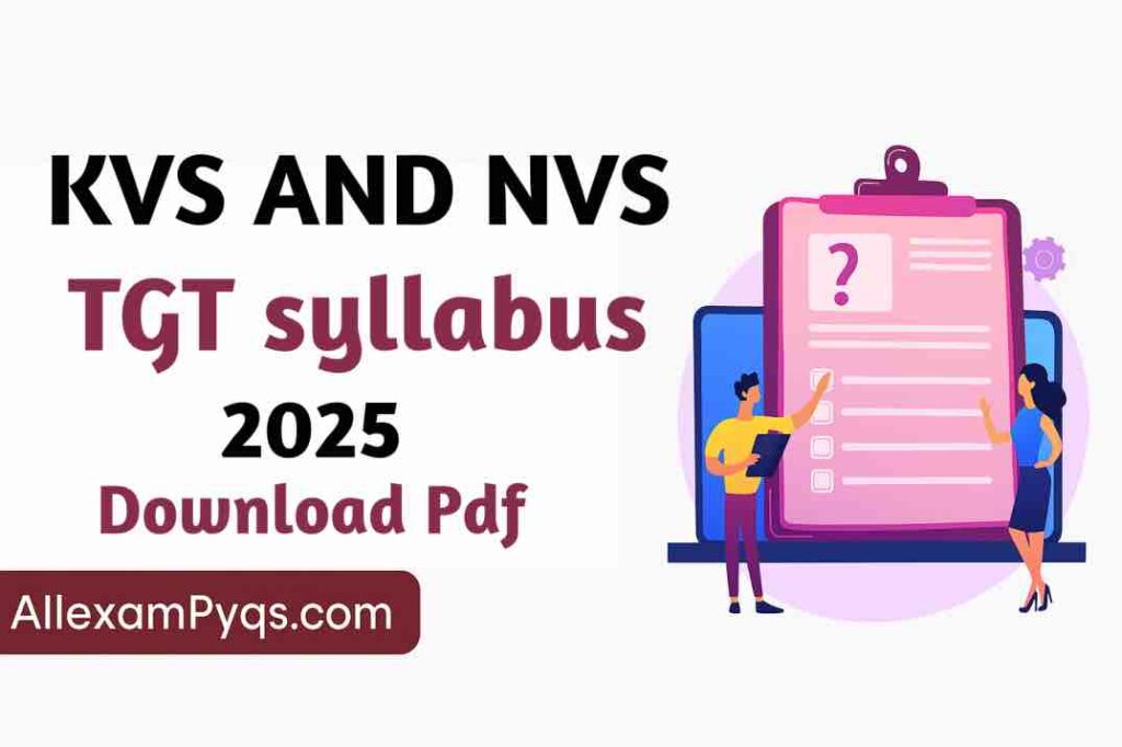 KVS TGT Syllabus 2025