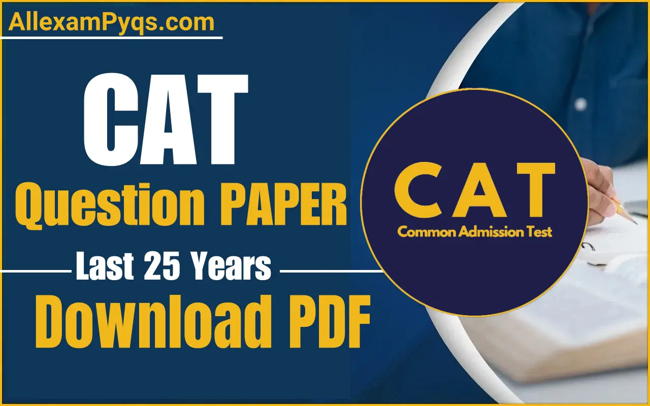 CAT Exam Previous Year Question Paper