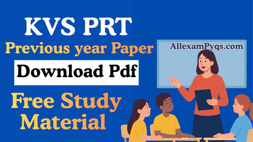 KVS PRT Previous Year Paper