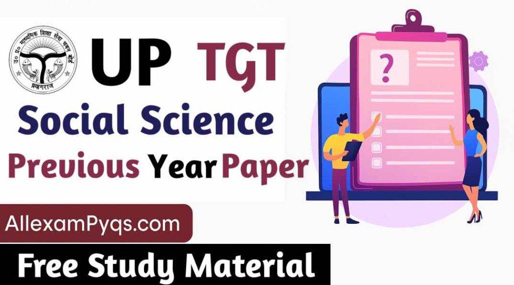 UP TGT Social Science Previous Year Paper