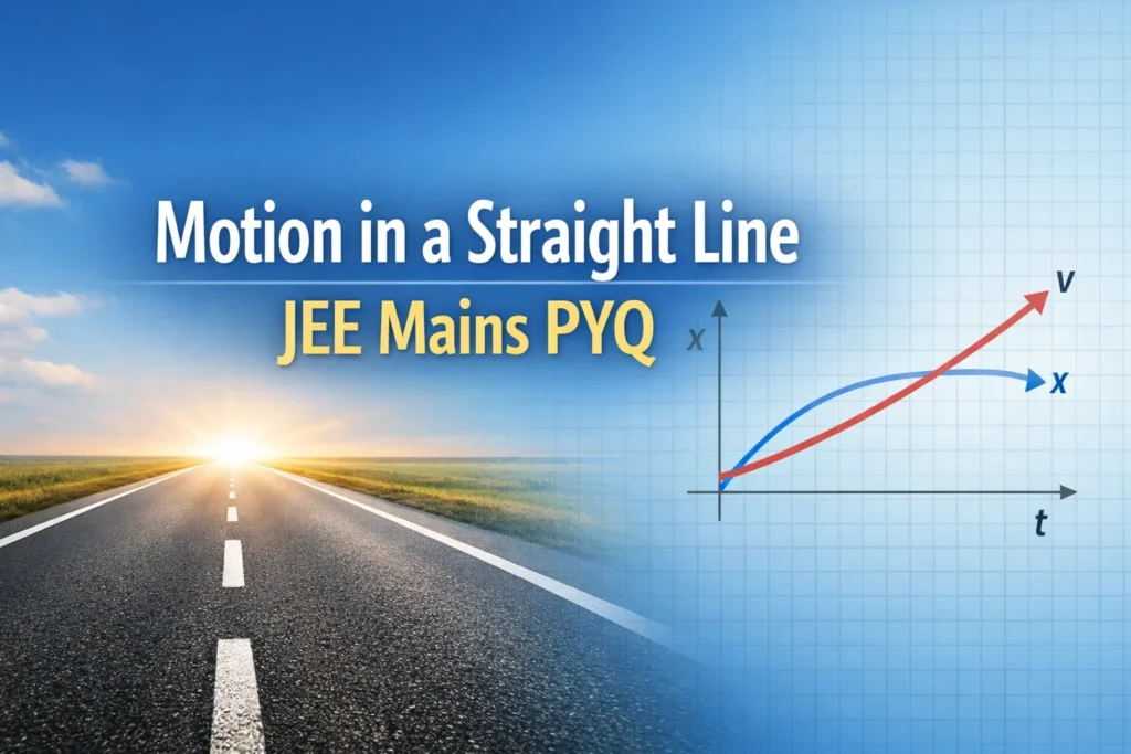 Motion in a Straight Line PYQ JEE MAINS