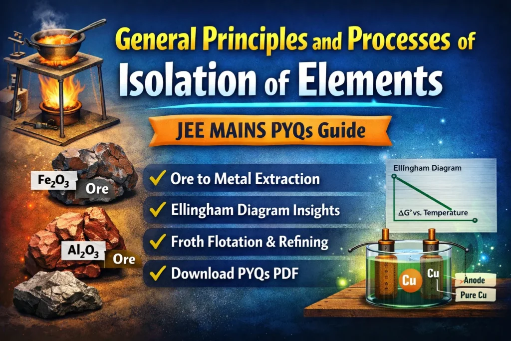 General Principles and Processes of Isolation of Elements JEE Mains PYQs