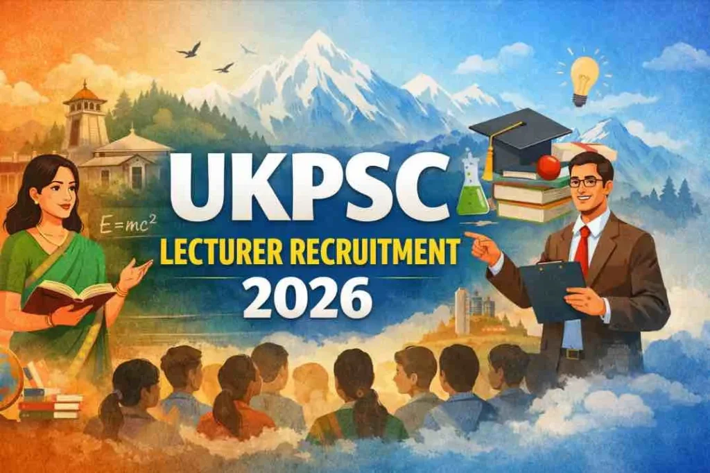 UKPSC Lecturer Recruitment 2026​