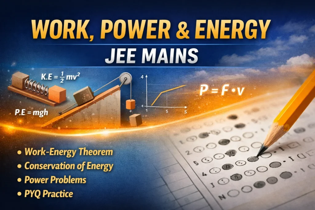 Work Power Energy JEE Mains PYQ