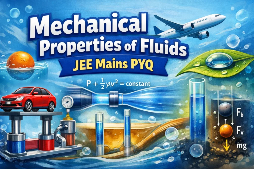 Mechanical Properties of Fluids JEE Mains PYQ
