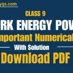Work and Energy Class 9 Numericals with Solutions
