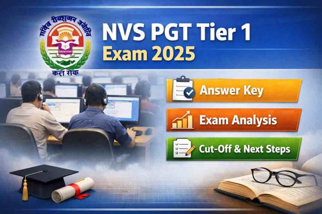 NVS PGT Tier 1 Question Paper 2025 – Answer Key