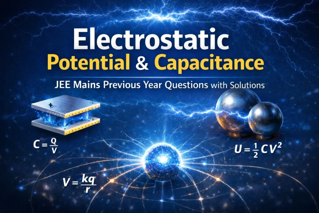 Electrostatic Potential and Capacitance JEE MAINS PYQ