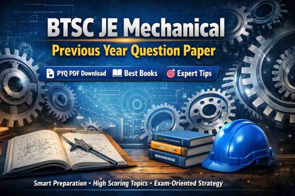 BTSC JE Mechanical Previous Year Question Paper