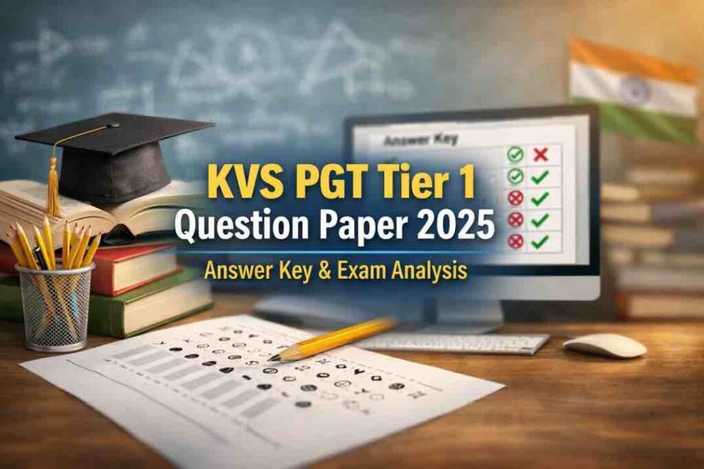 KVS PGT Tier 1 Question Paper 2025 – Answer Key