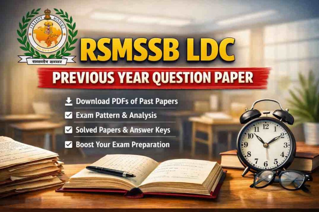 RSMSSB LDC Previous Year Question Paper