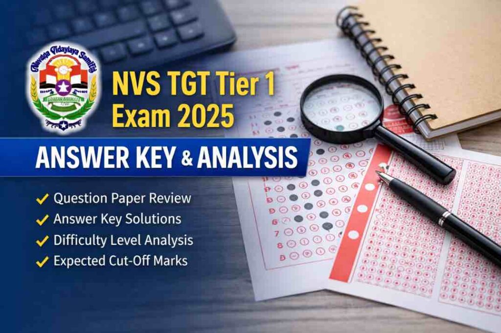 NVS TGT Tier 1 Question Paper 2025 – Answer Key