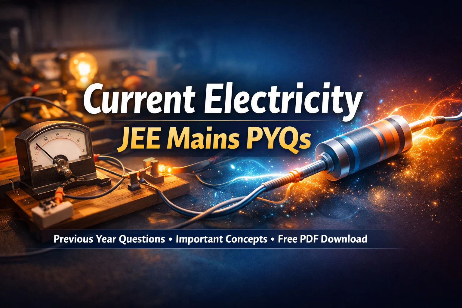 Current Electricity JEE Mains PYQs - Pdf Download