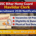 BPSSC Bihar Home Guard Havildar Clerk Recruitment 2026