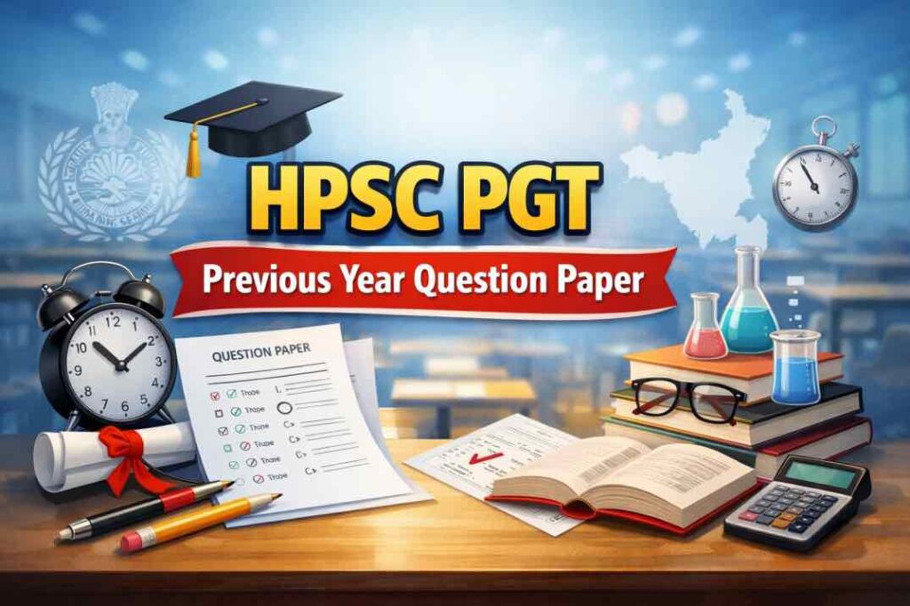 HPSC PGT Previous Year Question Paper PDF download