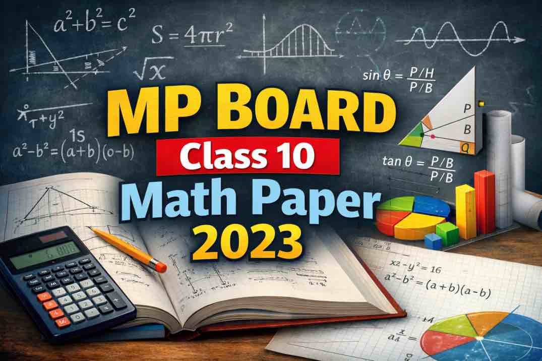 class 10 maths question paper 2023 mp board