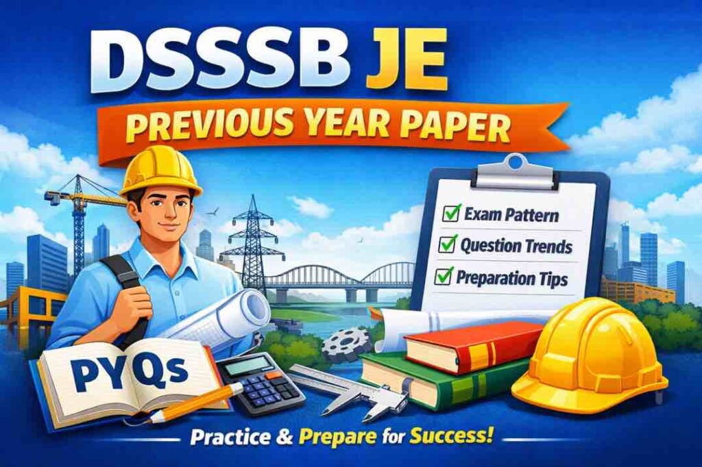 DSSSB JE Previous Year Paper