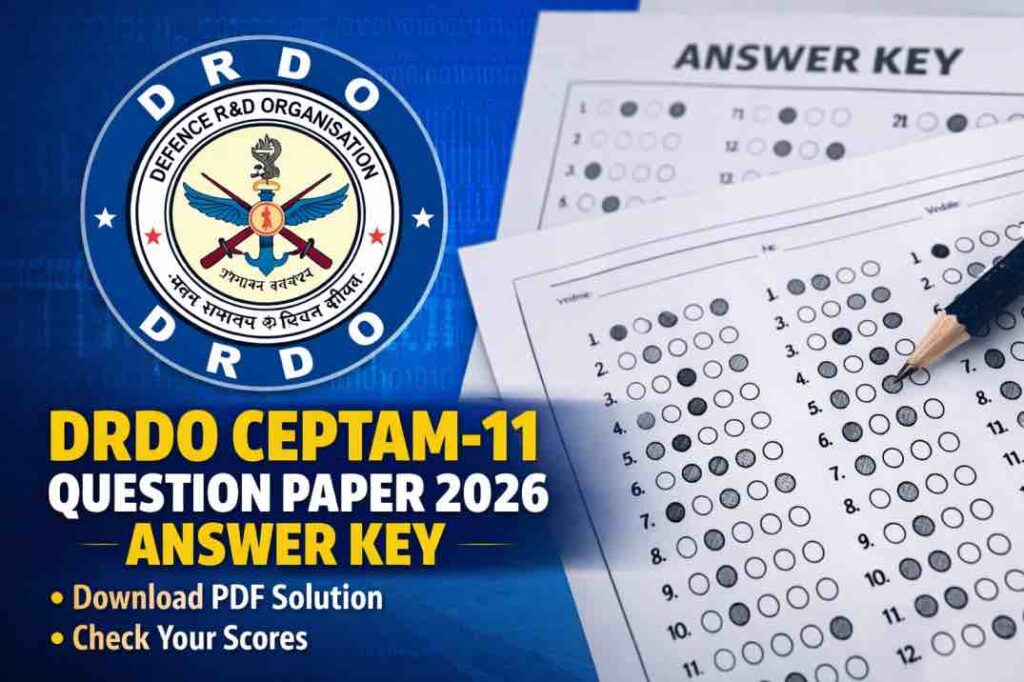DRDO CEPTAM-11 Question Paper 2026 – Answer Key