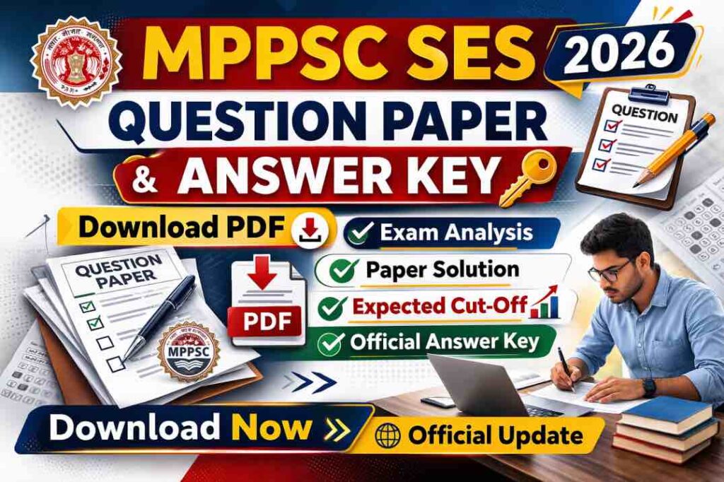 MPPSC SES Question Paper 2026 and Answer Key