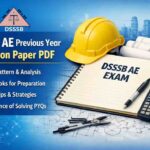 DSSSB AE Previous Year Question Paper PDF