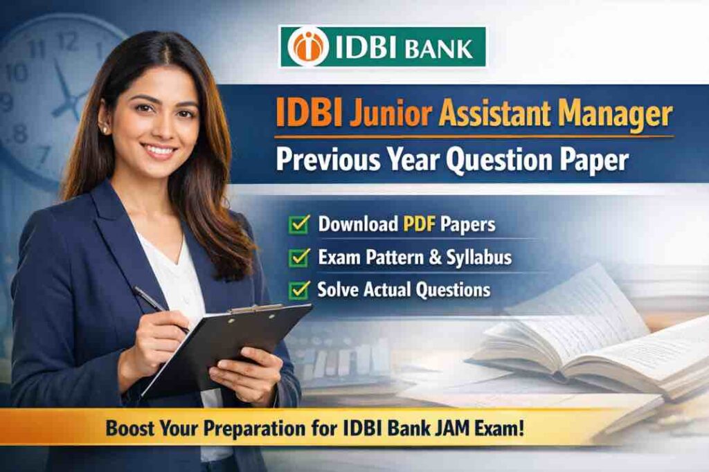 IDBI Junior Assistant Manager Previous Year Question Paper