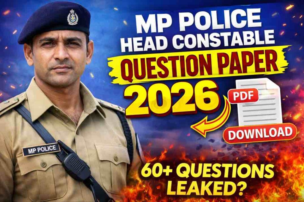 MP Police Head Constable Question Paper 2026