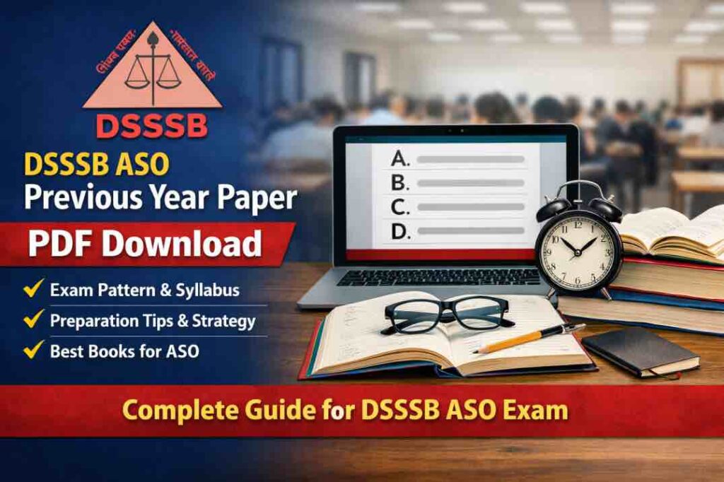 DSSSB ASO Previous Year Paper PDF Download