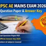 RPSC AE Mains Exam Question Paper and Answer Key 2026