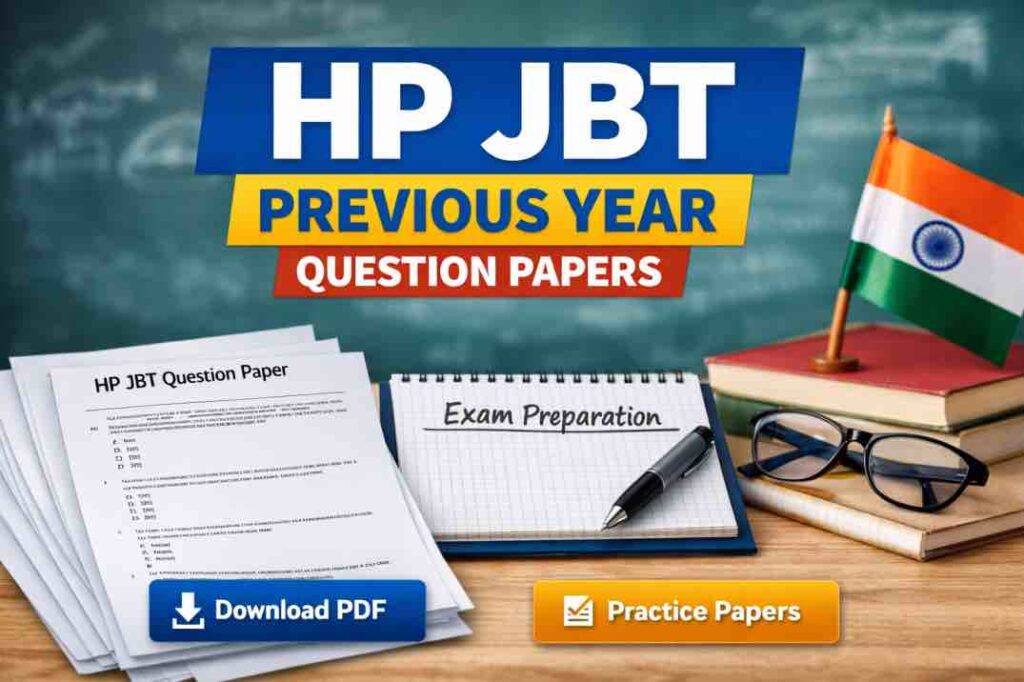 HP JBT Previous Year Question Papers (Download PDF)