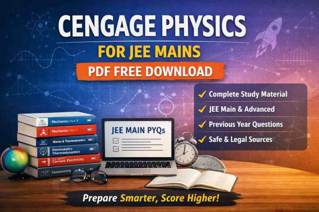 Cengage Physics for JEE Mains PDF Free Download