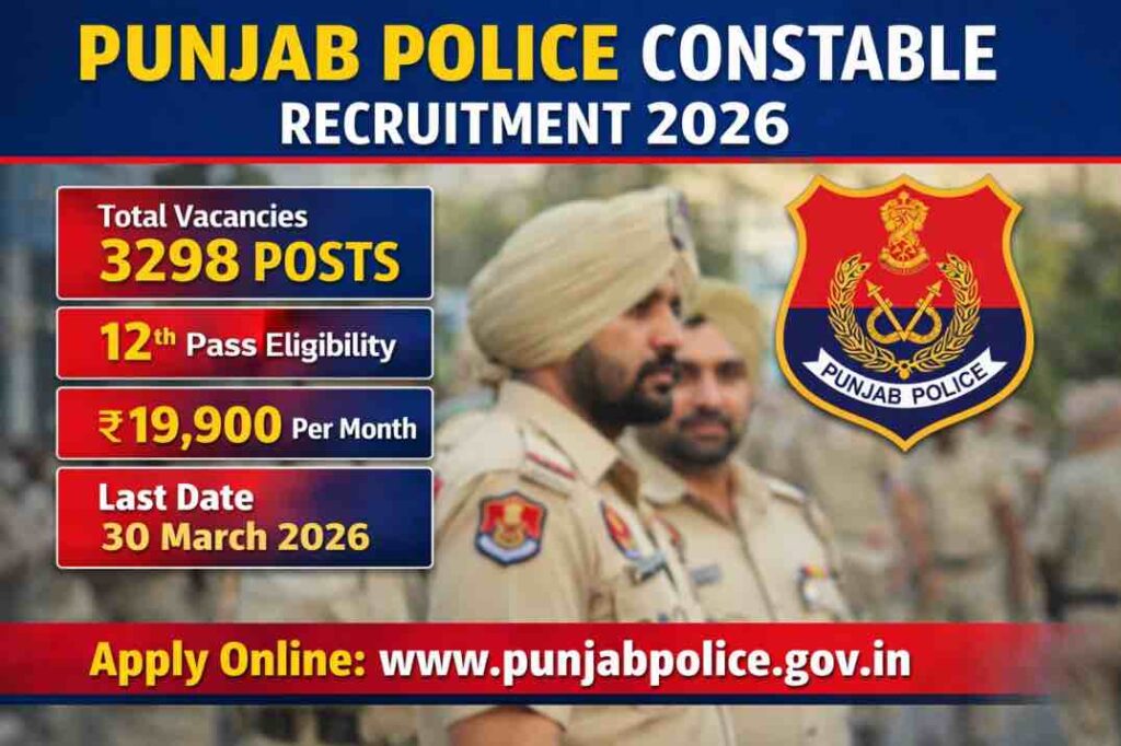 Punjab Police Constable Recruitment 2026