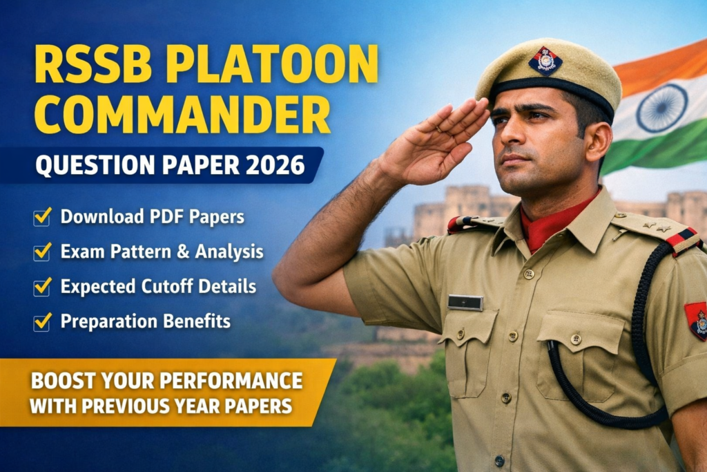 RSSB Platoon Commander Question Paper 2026