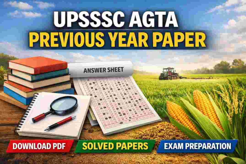 UPSSSC AGTA Previous Year Paper PDF Download